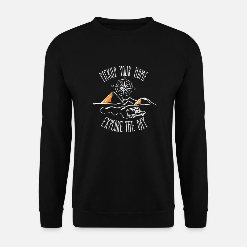 Pickup your home (blanc) - Sweat-shirt Unisexe - noir