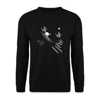 Rakete - Unisex Pullover - Schwarz - Vorne - Alina (178cm) & Michal (187cm)