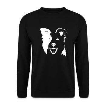 Dog dog agility - Unisex Sweatshirt - black - Front - Alina (178cm) & Michal (187cm)