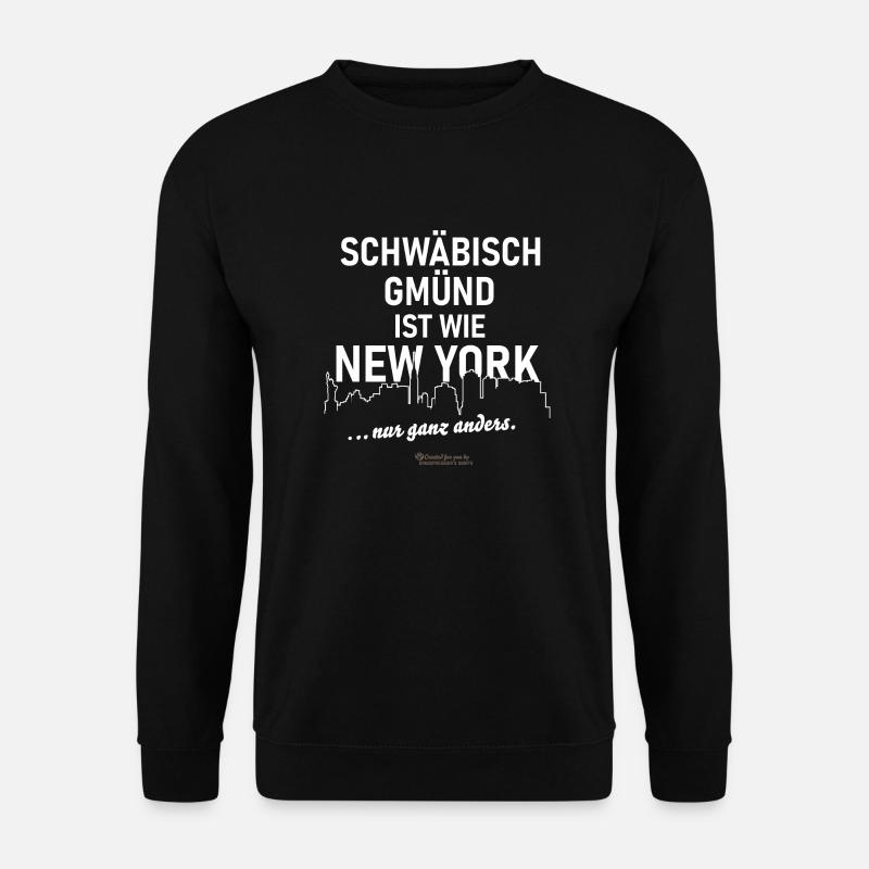 Schwäbisch Gmünd - Unisex Pullover - Schwarz