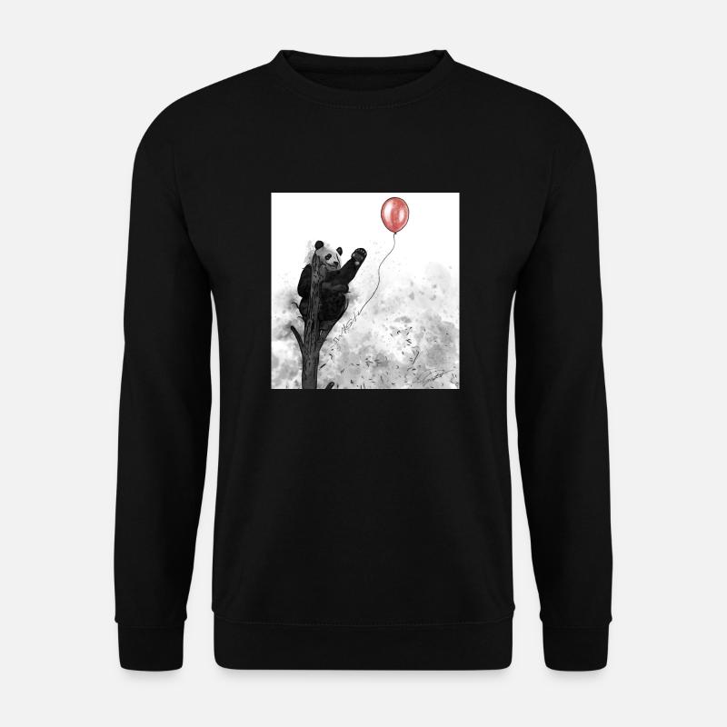 Panda - Unisex Pullover - Schwarz