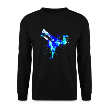 Breakdance Hip Hop Jungs Mädchen Hiphop Bboy Bre - Unisex Pullover - Schwarz - Vorne - Alina (178cm) & Michal (187cm)