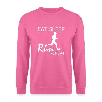 Marathon Running Run jogging - Sweat-shirt Unisexe - rose - Devant