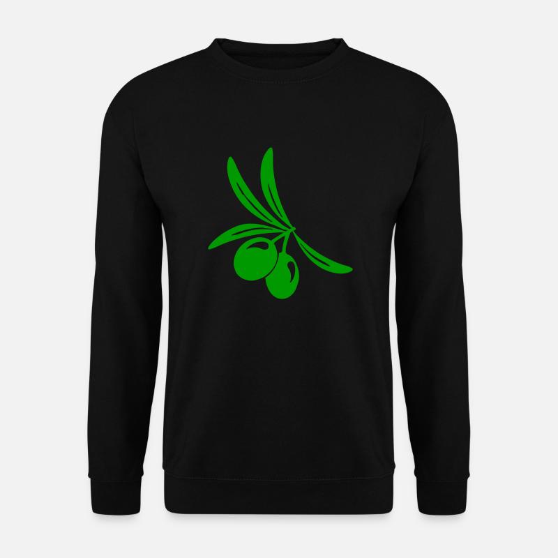 Olive leaf branch - Unisex Sweatshirt - black