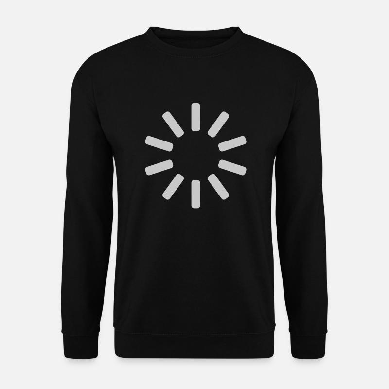Circle buffering no connection - Unisex Sweatshirt - black