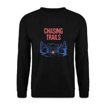 Chasing Trails Randonnée Mountain Hiker Summit - Sweat-shirt Unisexe - noir - Devant - Alina (178cm) & Michal (187cm)