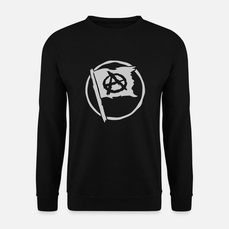 Symbol anarchy logo flag - Unisex Sweatshirt - black