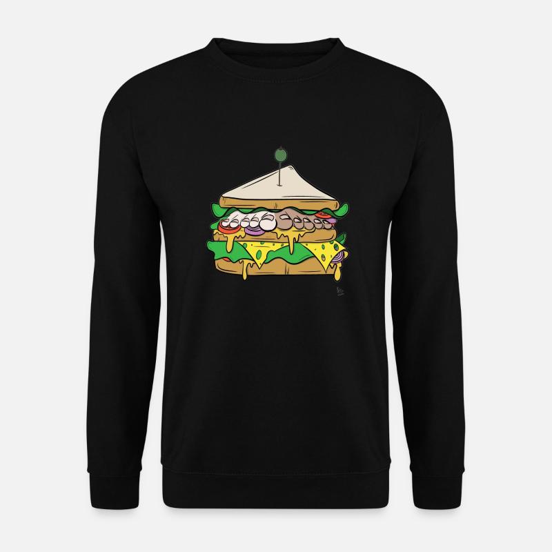 Fuß-Sandwich - Unisex Pullover - Schwarz