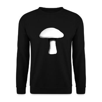 Champignons Champignons Vénéneux Mycologie Terreuse Naturelle 11 - Sweat-shirt Unisexe - noir - Devant - Alina (178cm) & Michal (187cm)