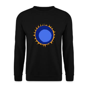 Sun Summer Watercolor Nature Beach Sky Vector - Unisex Sweatshirt - black - Front - Alina (178cm) & Michal (187cm)