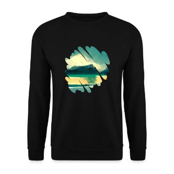 Beautiful nature, landscape - Unisex Sweatshirt - black - Front - Alina (178cm) & Michal (187cm)
