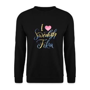 Suède Suède Viking Norden Scandinavie fika - Sweat-shirt Unisexe - noir - Devant - Alina (178cm) & Michal (187cm)