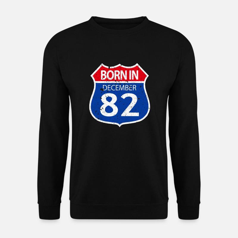 Born in December 82 - Unisex Sweatshirt - black