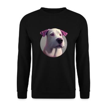 Treuer Begleiter - Unisex Pullover - Schwarz - Vorne - Alina (178cm) & Michal (187cm)