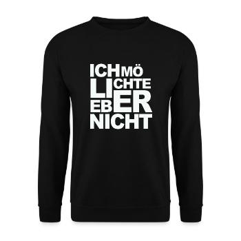 Bartleby der Schreiber - Ich möchte lieber nicht - Unisex Pullover - Schwarz - Vorne - Alina (178cm) & Michal (187cm)