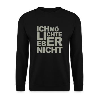 Bartleby der Schreiber - Ich möchte lieber nicht - Unisex Pullover - Schwarz - Vorne - Alina (178cm) & Michal (187cm)