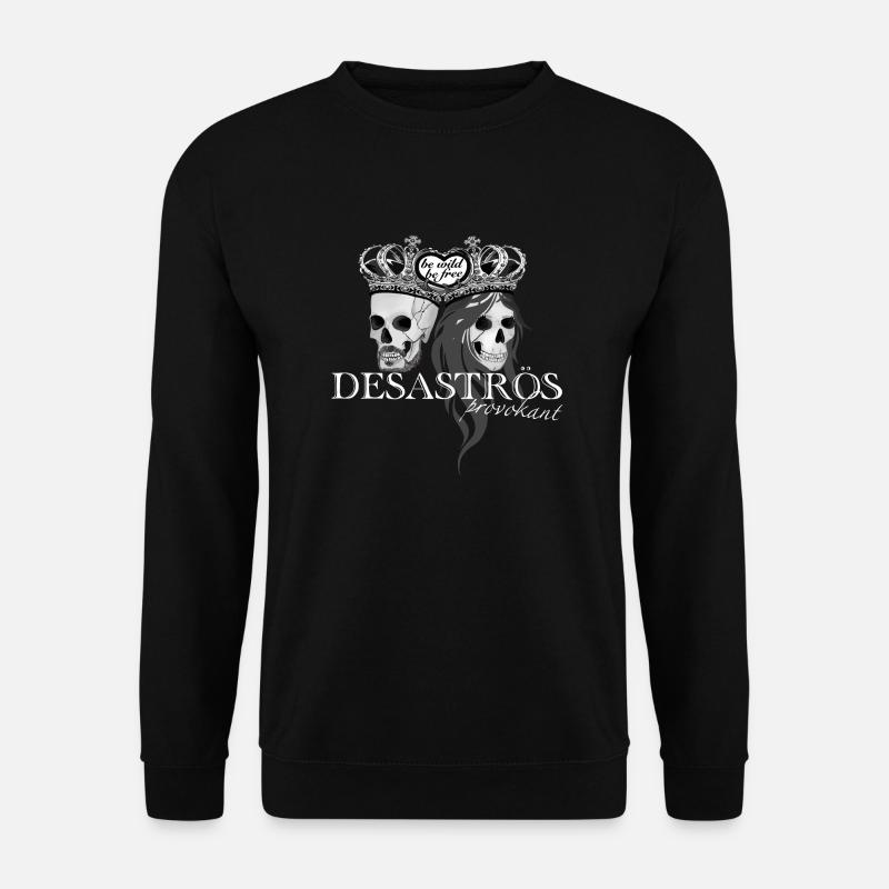 𝔻𝔼𝕊𝔸𝕊𝕋ℝÖ𝕊 𝖕𝖗𝖔𝖛𝖔𝖐𝖆𝖓𝖙 𝖜𝖍𝖎𝖙𝖊 - Unisex Pullover - Schwarz