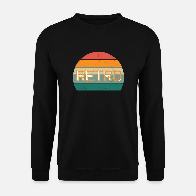 Retro - Unisex Pullover - Schwarz