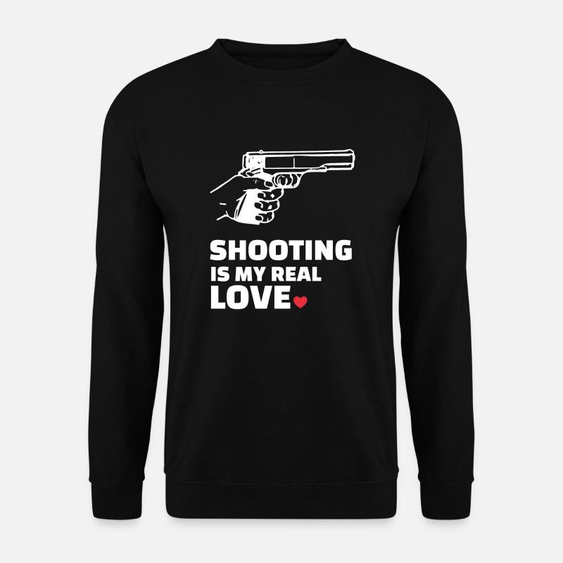 I love shooting - Unisex Sweatshirt - black