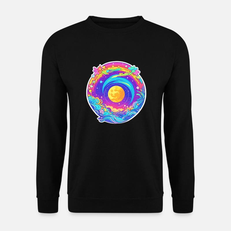Espace fleurs - Sweat-shirt Unisexe - noir
