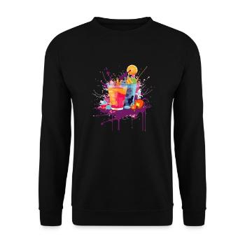 Cocktail 1 - Sweat-shirt Unisexe - noir - Devant - Alina (178cm) & Michal (187cm)