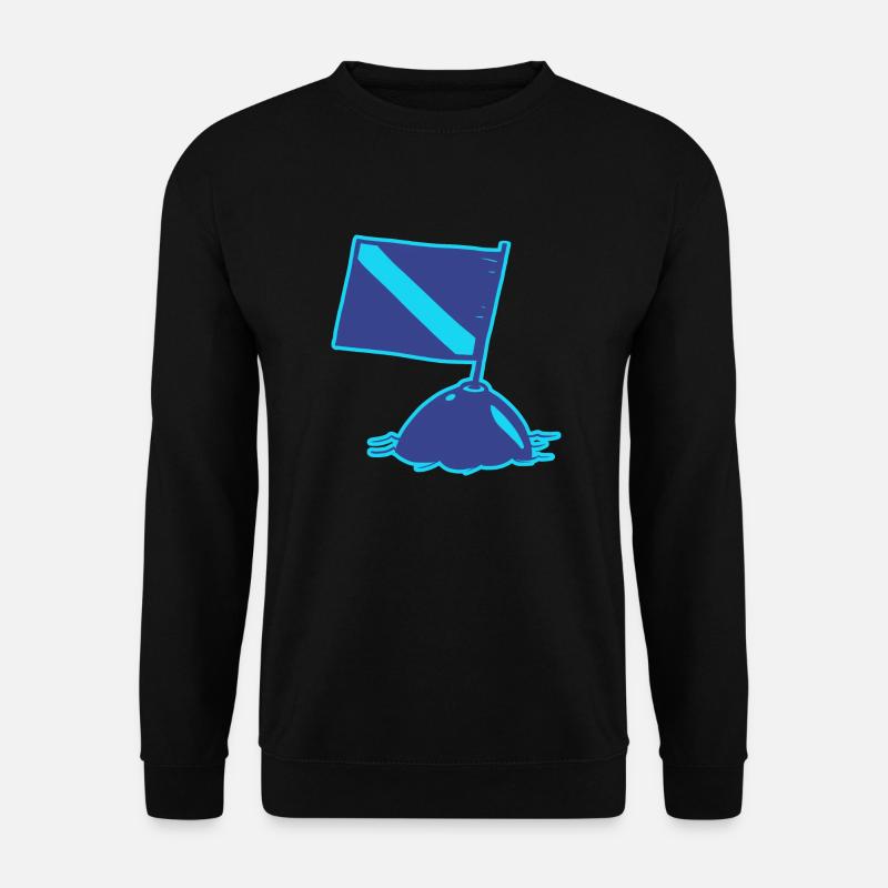 Die Taucherflagge - Unisex Pullover - Schwarz