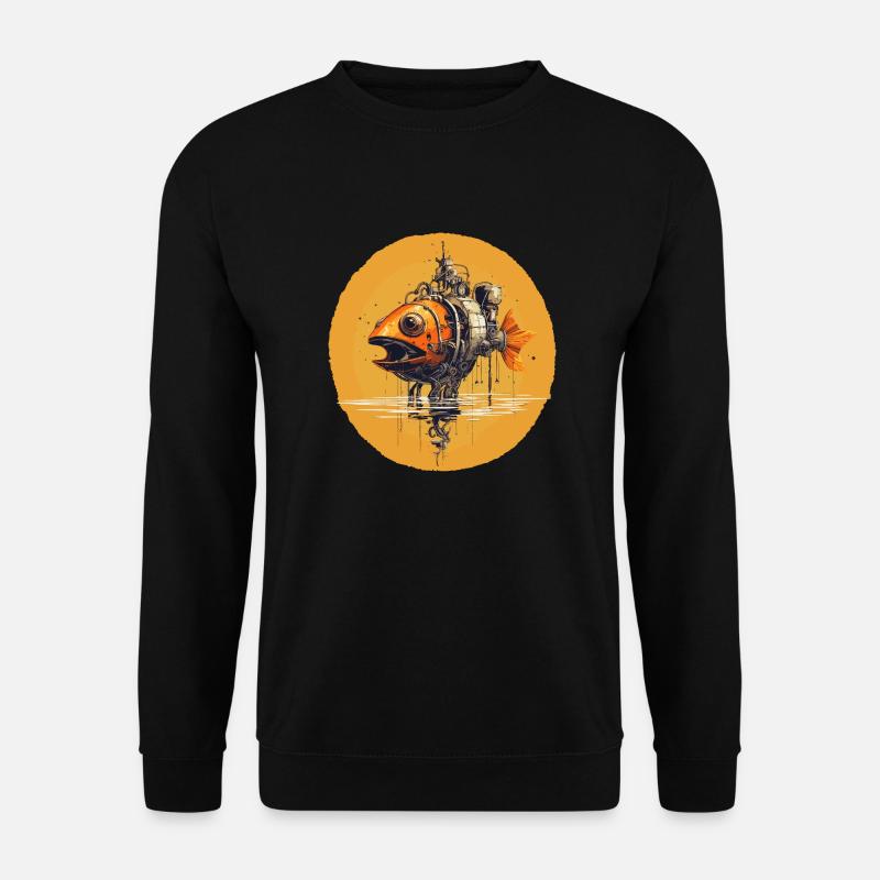 Robofish - Unisex Pullover - Schwarz