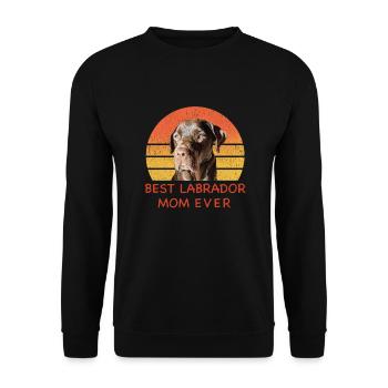 La meilleure maman labrador de tous les temps - Sweat-shirt Unisexe - noir - Devant - Alina (178cm) & Michal (187cm)
