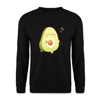 Adopter l’avocat - Sweat-shirt Unisexe - noir - Devant - Alina (178cm) & Michal (187cm)