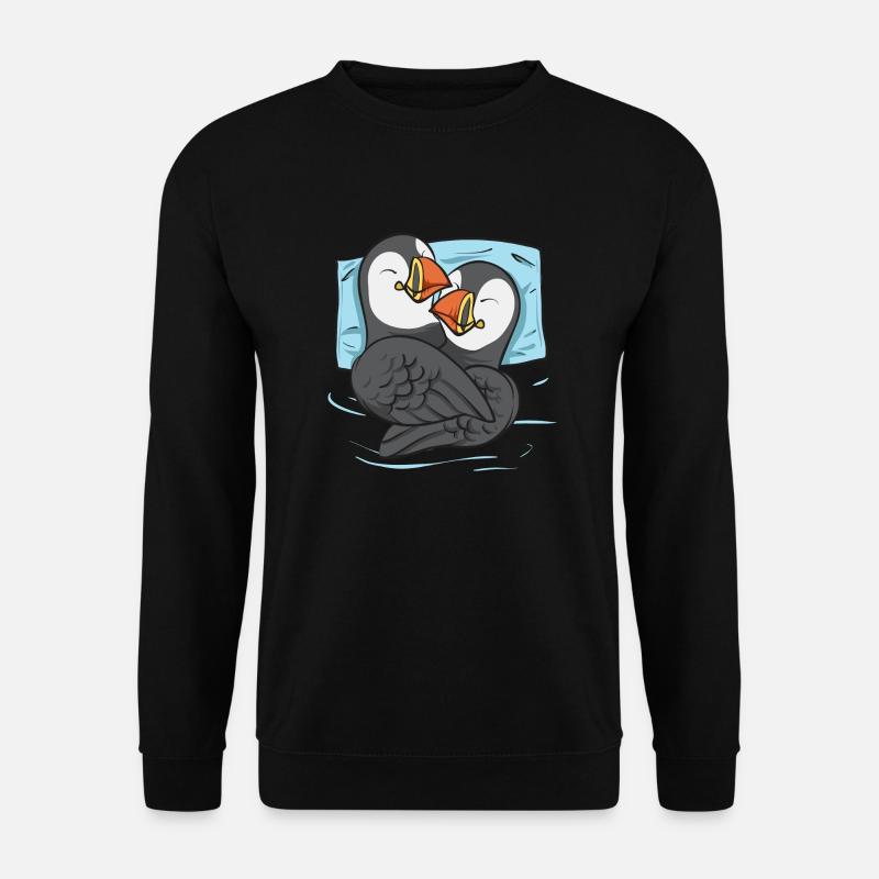 macareux macareux moines oiseaux Lunde - Sweat-shirt Unisexe - noir