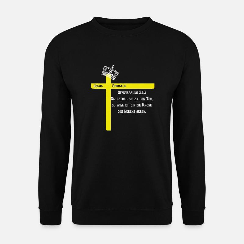 Offenbarung 2 10 white - Unisex Pullover - Schwarz