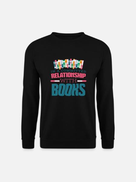 Buch Geschenk Bücher Leser Buchliebhaber Lesen - Unisex Pullover - Schwarz
