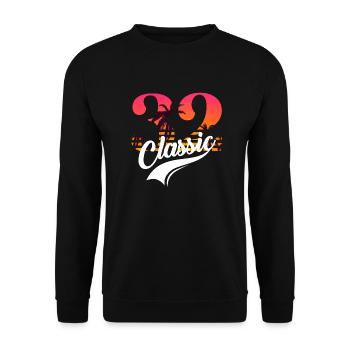 Vintage 1932-32nd anniversary - Unisex Sweatshirt - black - Front - Alina (178cm) & Michal (187cm)