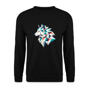 Wolf // wolf - Unisex Pullover - Schwarz - Vorne - Alina (178cm) & Michal (187cm)