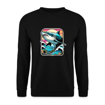 Hai - Unisex Pullover - Schwarz - Vorne - Alina (178cm) & Michal (187cm)