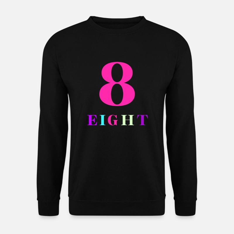 Acht-8-jähriges Jubiläum - Unisex Pullover - Schwarz