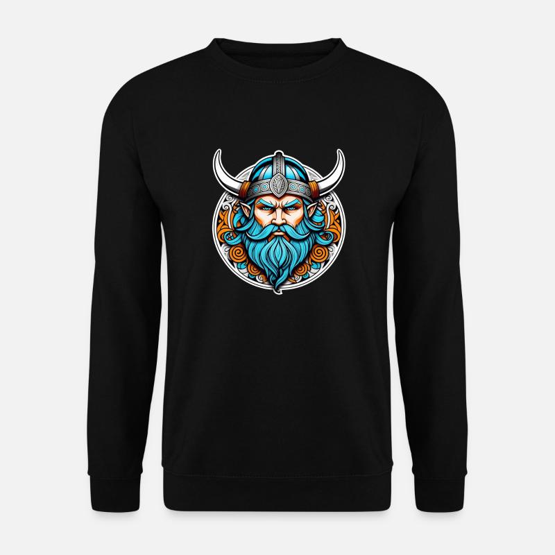 Wikinger Odin Thor Walhalla - Unisex Pullover - Schwarz