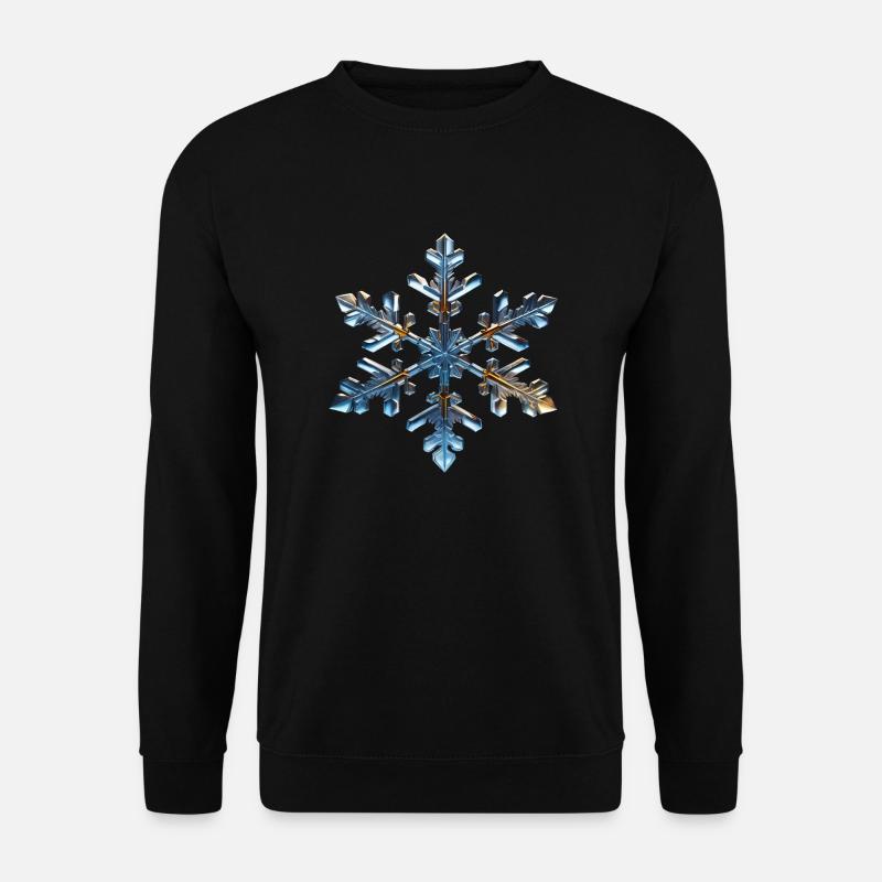 Schneeflocke - Unisex Pullover - Schwarz