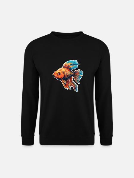 Fisch bunt - Unisex Pullover - Schwarz