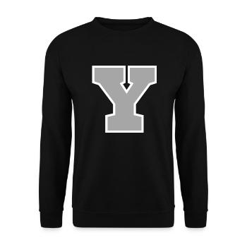 Letter y sport - Unisex Sweatshirt - black - Front - Alina (178cm) & Michal (187cm)