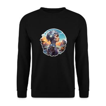 Science-fiction Fantasy - Sweat-shirt Unisexe - noir - Devant - Alina (178cm) & Michal (187cm)