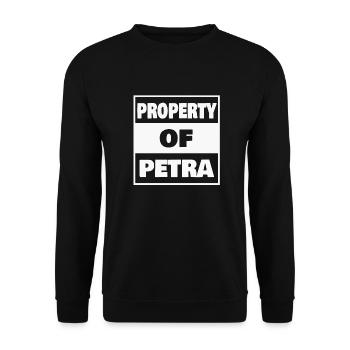 Prénom Petra - Sweat-shirt Unisexe - noir - Devant - Alina (178cm) & Michal (187cm)