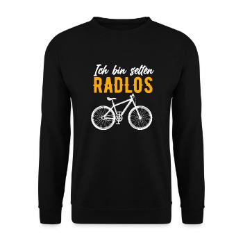 Rare Wheelless Bicycle Mountain Bike Road Bike - Unisex Sweatshirt - black - Front - Alina (178cm) & Michal (187cm)