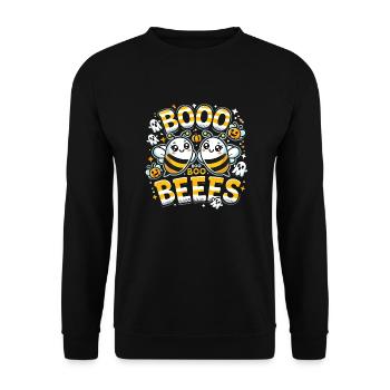 Abeille mignonne fantôme Halloween - Sweat-shirt Unisexe - noir - Devant - Alina (178cm) & Michal (187cm)