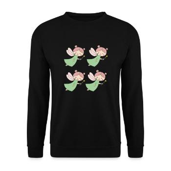 Fee 4fold - Unisex Sweatshirt - black - Front - Alina (178cm) & Michal (187cm)