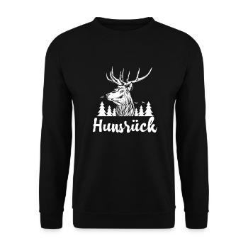Hunsrück - Unisex Pullover - Schwarz - Vorne - Alina (178cm) & Michal (187cm)