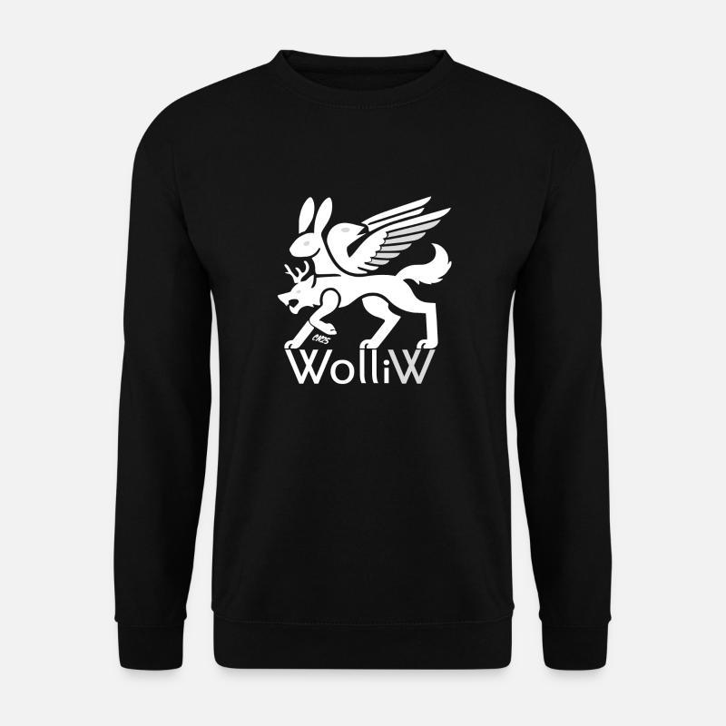 WolliW - Unisex Pullover - Schwarz