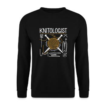 Creative knitting expertise - Unisex Sweatshirt - black - Front - Alina (178cm) & Michal (187cm)