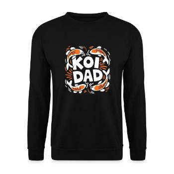 Parfait pour les amateurs de carpes koï et les propriétaires d’étangs - Sweat-shirt Unisexe - noir - Devant - Alina (178cm) & Michal (187cm)