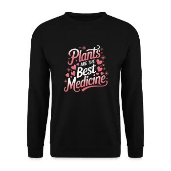 Végétarien Végétalien Végétarien Végétarien - Sweat-shirt Unisexe - noir - Devant - Alina (178cm) & Michal (187cm)